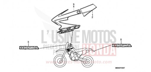 RAYURE (XR650R7) XR650R7 de 2007